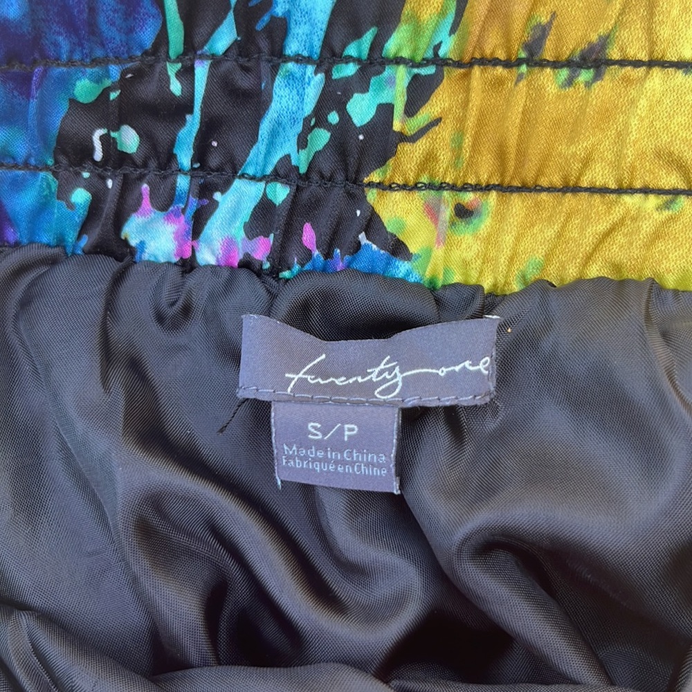 Paint Splatter Pattern Circle Mini Skirt - Picture 3 of 5